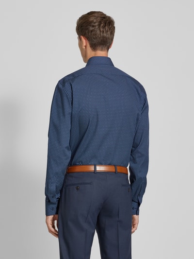 OLYMP Level Five Slim fit zakelijk overhemd, model 'Global' Marineblauw - 5