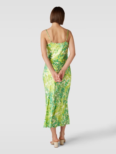 Gestuz Midi-jurk met all-over motief, model 'Furia' Groen - 5