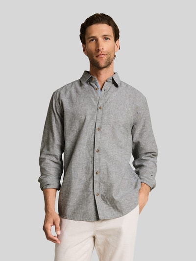 Tom Tailor Regular Fit Freizeithemd aus Leinen-Baumwolle-Mix Lind 4