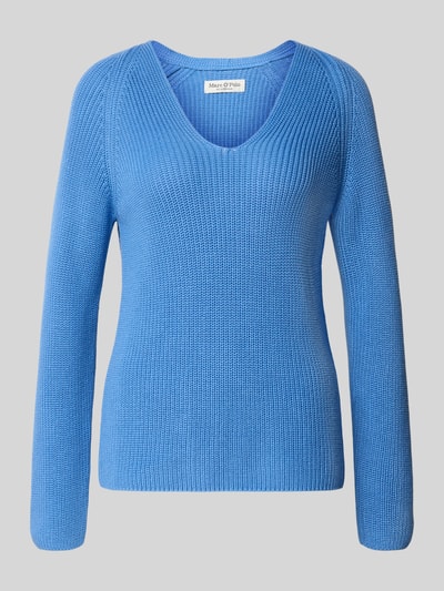 Marc O'Polo Regular Fit Strickpullover aus reiner Baumwolle  Hellblau 2