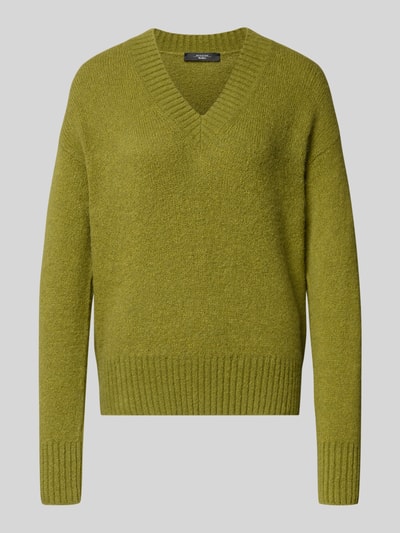 Weekend Max Mara Comfort Fit Strickpullover aus Woll-Mix Modell 'VISITA' Grass 2