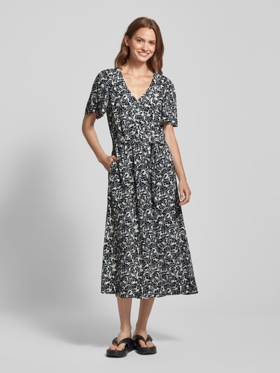 Marc O'Polo Denim Maxi-jurk met strikceintuur Zwart - 4