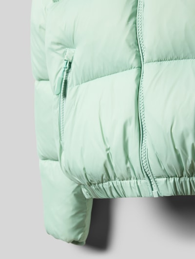 CARS JEANS Kurtka pikowana o kroju regular fit z aplikacją z logo model ‘Bella’ Miętowy 2