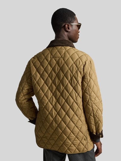 Polo Ralph Lauren Regular Fit Steppjacke mit Cord Umlegekragen Mittelbraun 5