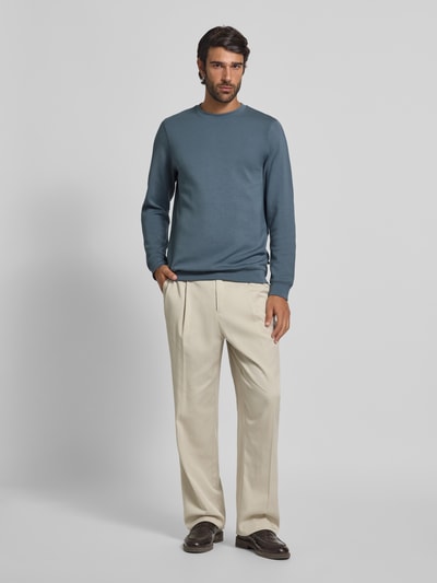 Matinique Sweatshirt mit Label-Detail Modell 'harry' Hellblau 1