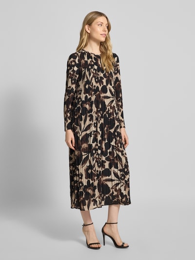 Betty Barclay Midi-jurk met ronde hals Donkerbruin - 1