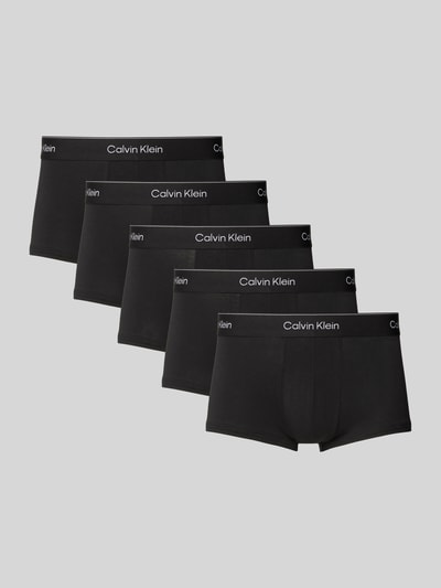 Calvin Klein Underwear Trunks mit elastischem Label-Bund im 5er-Pack Black 1