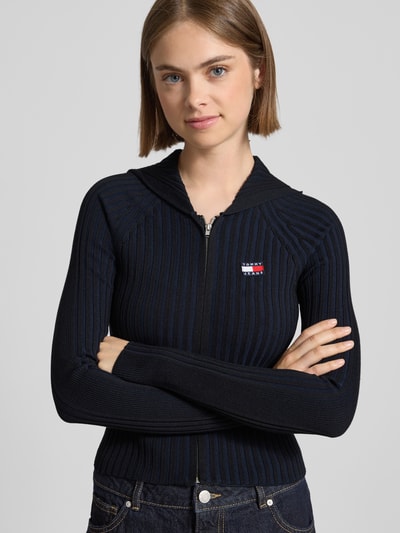 Tommy Jeans Slim Fit Strickjacke mit Raglanärmeln Black 3