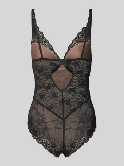 Marie Jo Body aus Spitze mit Hakenverschluss Modell 'Cyrile' Metallic Black 3