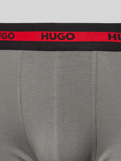 HUGO Trunks mit elastischem Label-Bund im 3er-Pack Rot 2