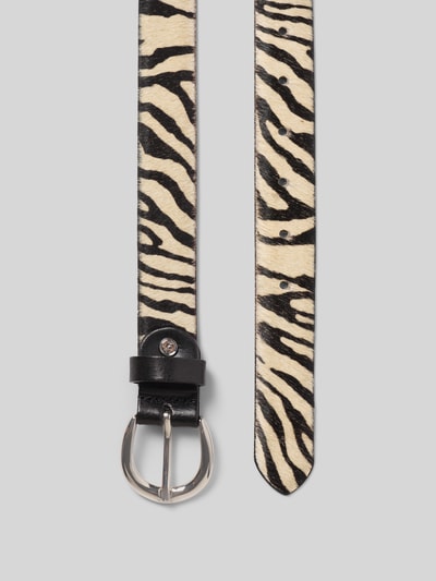 Produktfoto, Gürtel aus echtem Leder von Tamaris mit Optik:Allover-Muster, Animal-Print, Dornschließe, Material: Leder