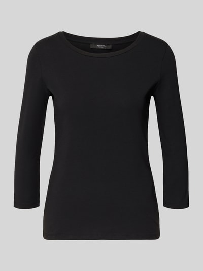Produktfoto, Slim Fit bluzka z rękawem o dł. 3/4, jednokolorowy efekt, okrągły dekolt, mieszanka bawełny, model 'MULTIA' od Weekend Max Mara