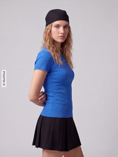 HUGO Blue T-Shirt mit Logo-Detail Royal 4