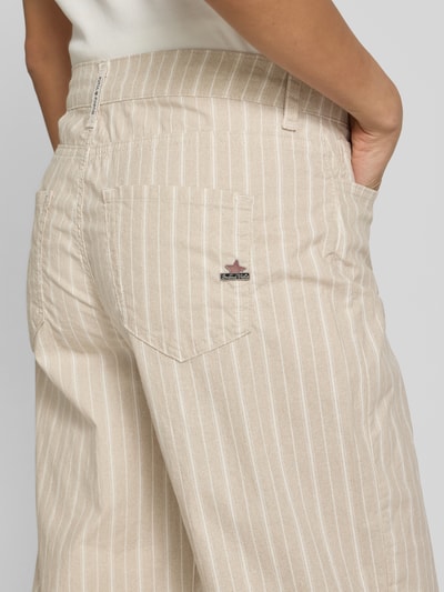 Buena Vista Spodnie z szeroką nogawką i wpuszczanymi kieszeniami Beżowy 3