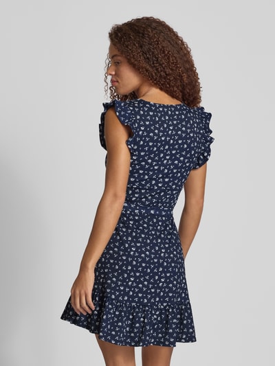 Only Tailliertes Minikleid mit Bindegürtel Modell 'HILLARY' Marine 5