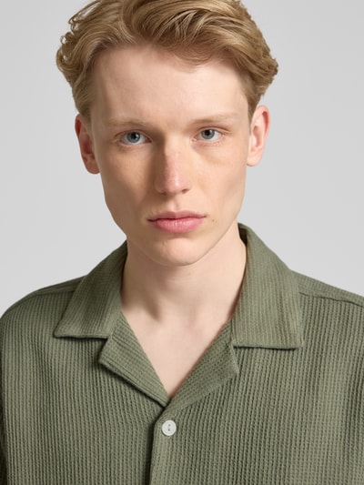 Only & Sons Vrijetijdsoverhemd met knoopsluiting, model 'BERTIL' Olijfgroen - 3