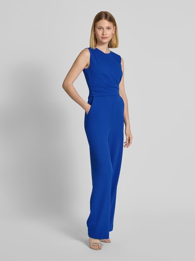 Swing Jumpsuit met ronde hals Koningsblauw - 1