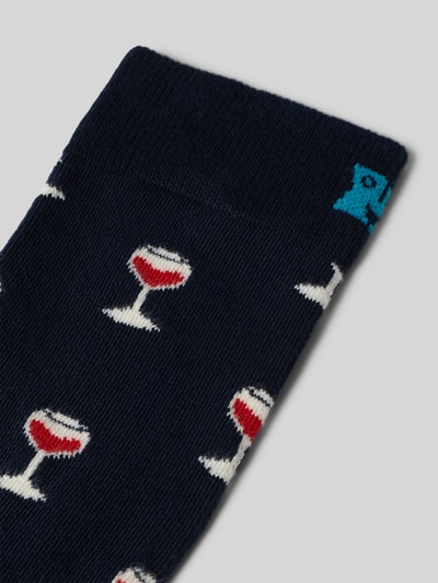 Happy Socks Sokken met ribboord Donkerblauw - 2