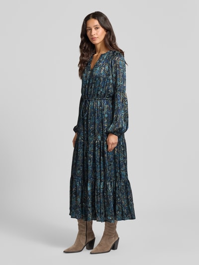 Apricot Midikleid mit Allover-Paisley-Print Tuerkis 1