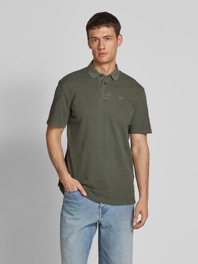 ARMANI EXCHANGE Poloshirt mit kurzer Knopfleiste Oliv 4