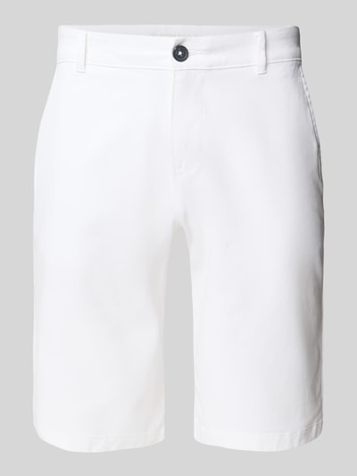 Tom Tailor Slim Fit Chinoshorts aus Baumwoll-Mix Weiss 2