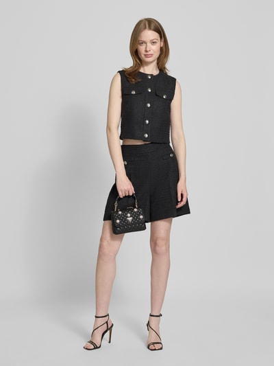 Guess Handtas met doorgestikte naden, model 'EVERLEE' Zwart - 1