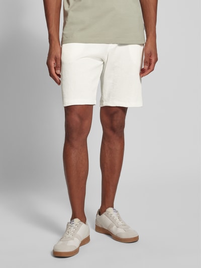 MCNEAL Regular Fit Shorts mit Strukturmuster Offwhite 4