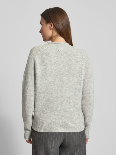 BOSS Orange Regular Fit Strickpullover aus Woll-Mix mit Alpaka Modell 'C_FESPERANASY' Hellgrau Melange 5
