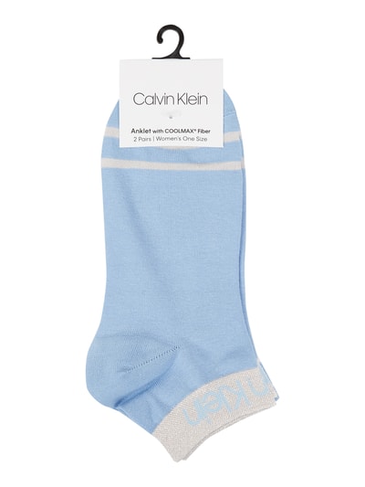 CK Calvin Klein Set van twee paar sneakersokken Blauw - 2