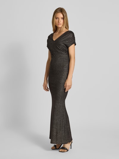Christian Berg Cocktail Regular Fit Abendkleid in Glitzer-Optik Metallic Braun Melange 1