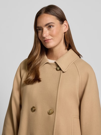 MORE & MORE Kurtka o kroju relaxed fit z dodatkiem wiskozy Camel 3