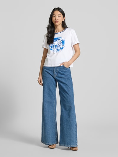 Marc Cain T-shirt met motiefprint Wit - 1