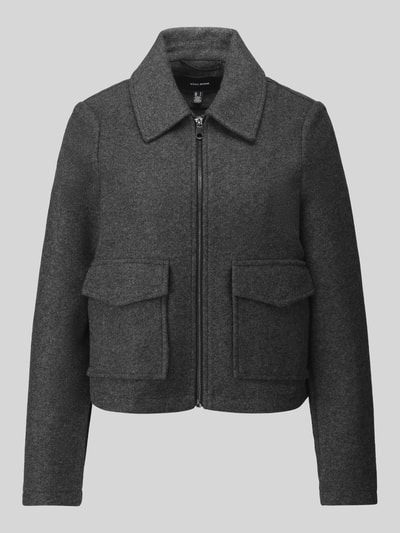 VERO MODA Regular Fit Blouson mit Umlegekragen Modell 'SAFIR' Anthrazit 2