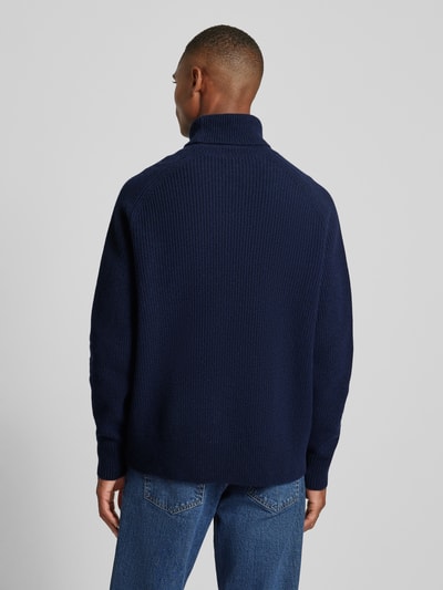 BOSS Gebreide pullover, model 'Evento' Marineblauw - 5