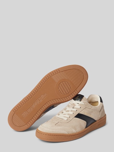 Marc O'Polo Sneakersy niskie z miękkiej skóry welurowej Beżowy 4