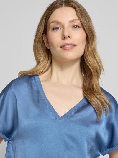 B.Young T-shirt met V-hals, model 'SELITA' Blauw - 3