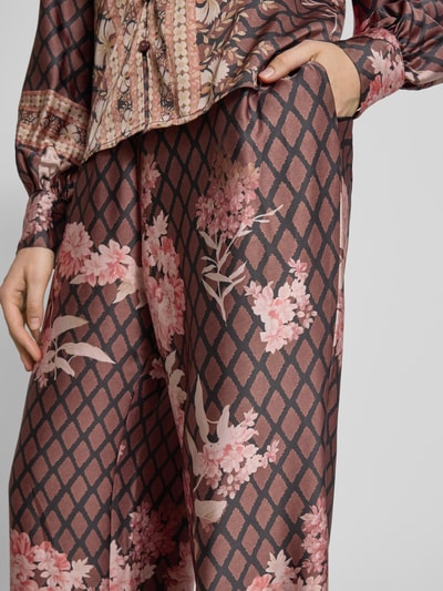 Neo Noir Stoffen broek met elastische band, model 'Lunet' Zwart - 3