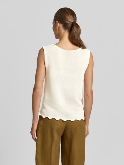 Betty Barclay Relaxed Fit Top in Strick-Optik Offwhite 5