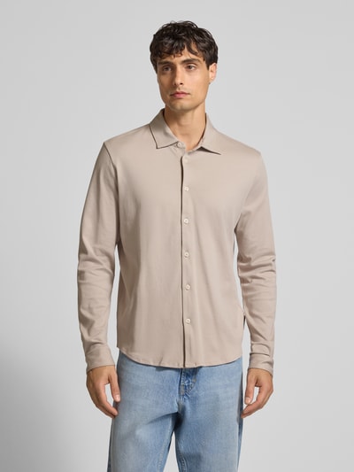 Marc O'Polo Regular Fit Freizeithemd aus reiner Baumwolle Hellgrau 4