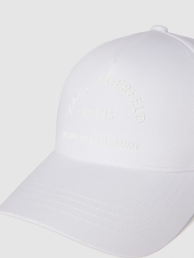 Karl Lagerfeld Cap mit Brand-Applikation Weiss 2