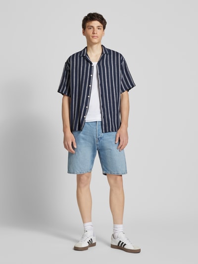 Jack & Jones Freizeithemd mit Reverskragen Modell 'EENZO' Marine 1