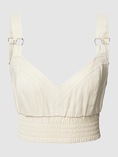 Guess Cropped Top mit Label-Details Sand 2