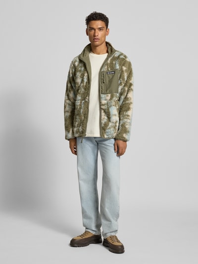 COLUMBIA Fleecejacke mit Stehkragen Oliv 1