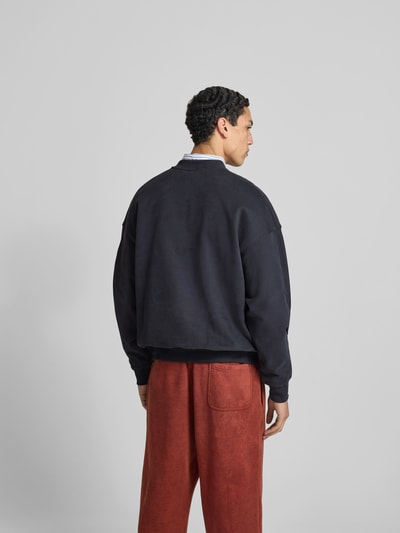 ANNARR Sweatshirt mit gerippten Abschlüssen Dunkelblau 5