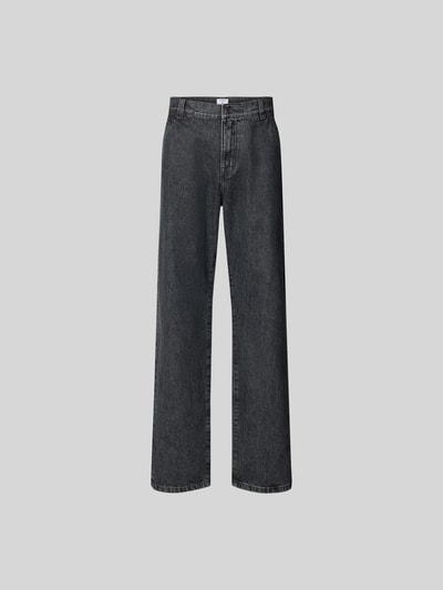 Filippa K Straight Fit Jeans mit Eingrifftaschen Dunkelgrau 2