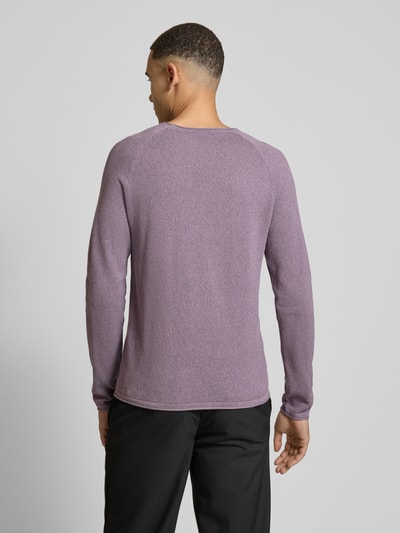 Jack & Jones Strickpullover mit Rundhalsausschnitt Lavender Melange 3