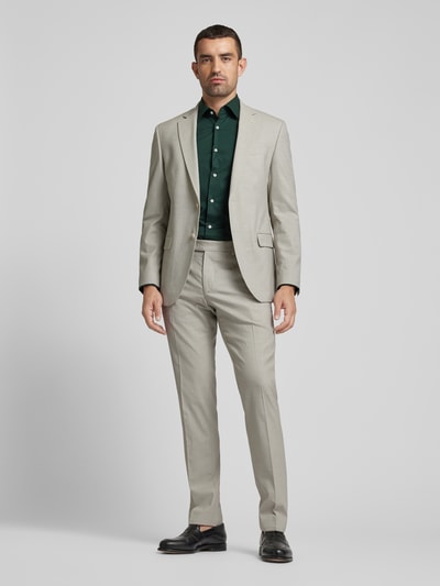 BOSS Slim fit zakelijk overhemd met kentkraag, model 'Hank' Groen - 1