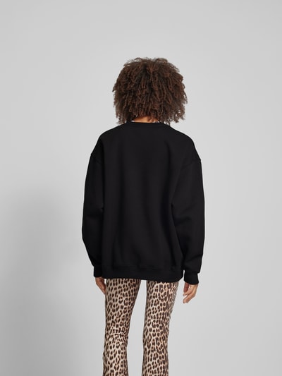 OH APRIL Oversized Sweatshirt mit Label-Detail Black 5