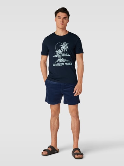 MCNEAL T-shirt met motiefprint Donkerblauw - 1