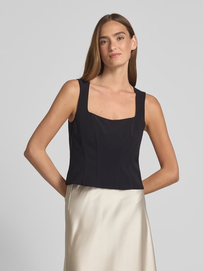 V by Vera Mont Top mit Karree-Ausschnitt Black 4